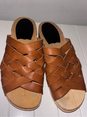 Swedish Hasbeens Britta Platform Slide Sandals